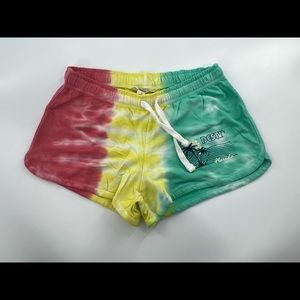 Women's Southern Spirit Tie-Dye Destin Florida Shorts Small NWT